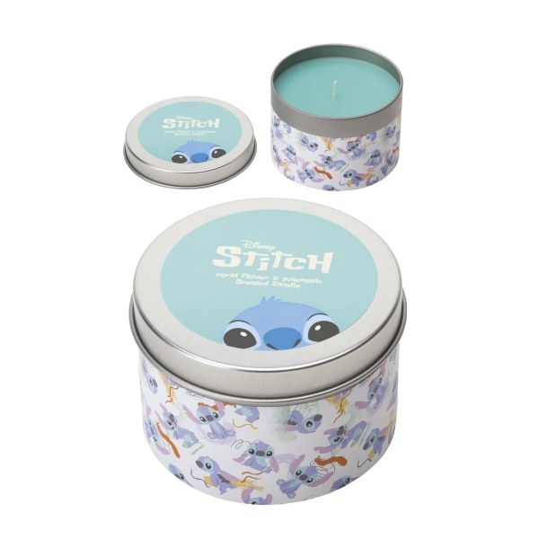 Stitch metal candle coral flower & pinapple - Disney Lilo & Stitch