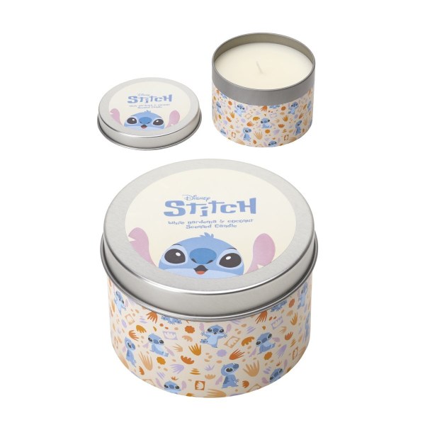 Stitch metal candle white gardena & coconut - Disney Lilo & Stitch