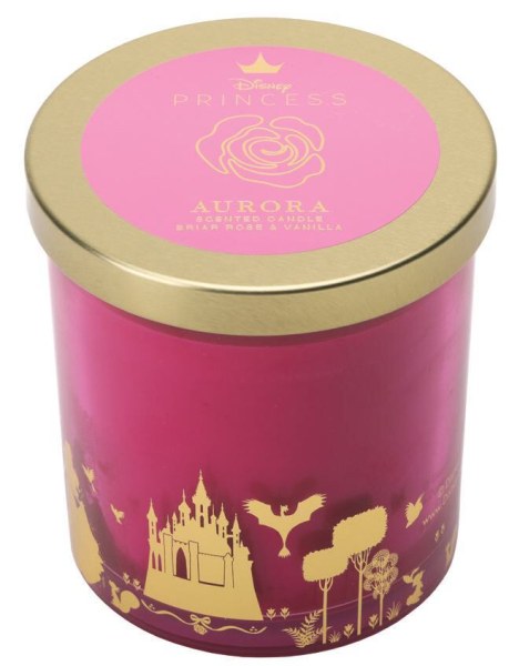 Glass candle with lid - Disney Sleeping Beauty, Wild Rose &amp; Vanilla