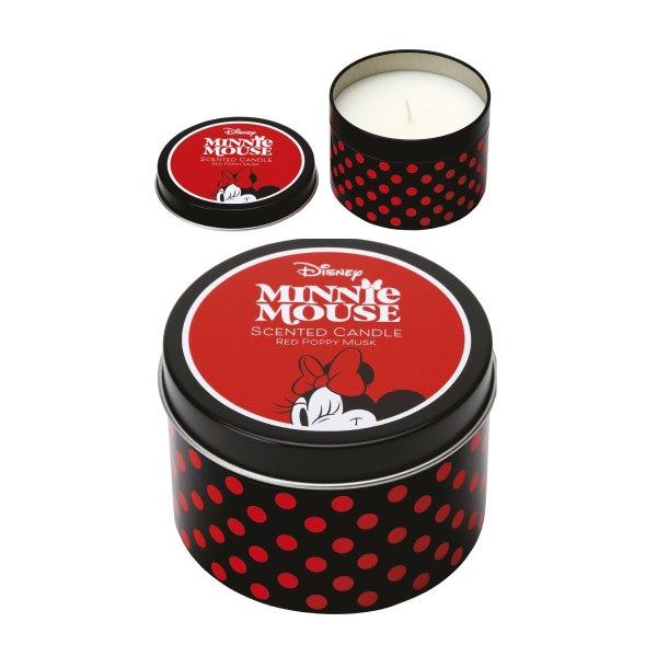 Minnie metal candle red poppy musk - Disney Mickey & friends