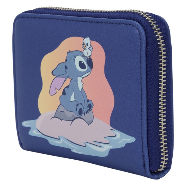 STITCH SITTING ON ROCK WITH BIRD MINIMAL WALLET - DISNEY LOUNGEFLY LILO & STITCH