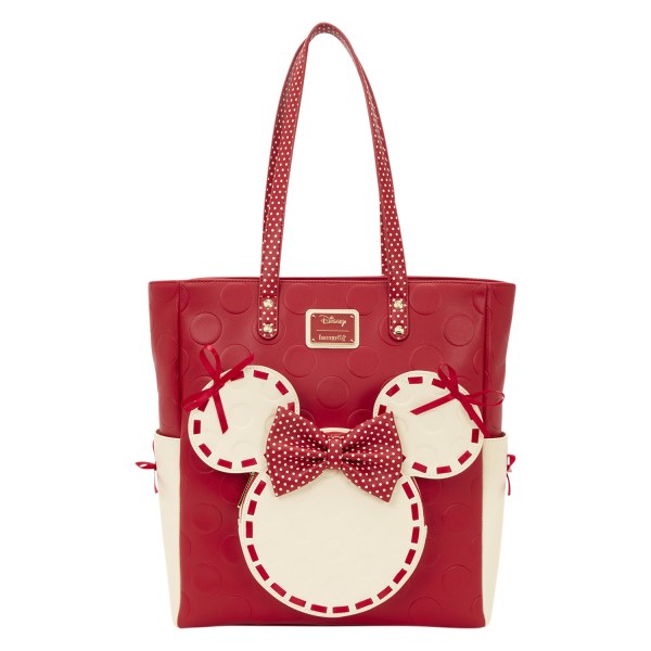 MINNIE ROCK THE DOTS TOTE BAG - DISNEY LOUNGEFLY