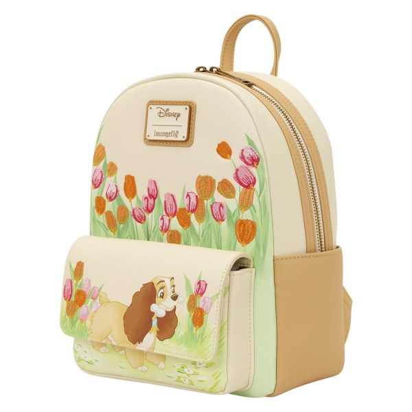LADY PASTEL TULIP MINI BACKPACK - DISNEY LOUNGEFLY LADY AND THE TRAMP