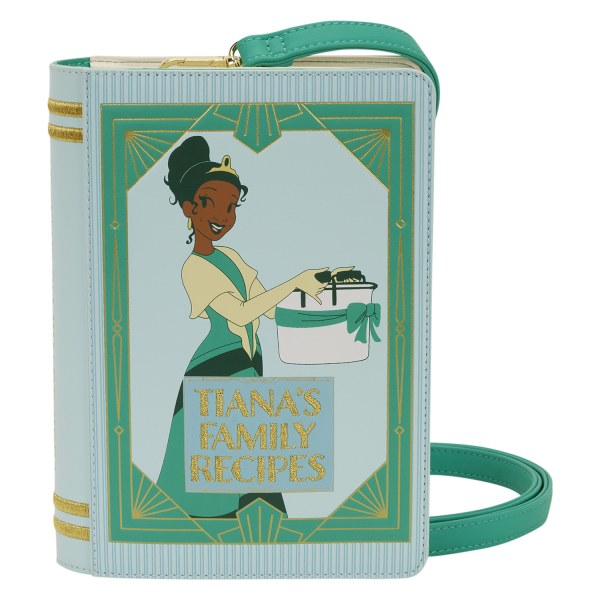 TIANA RECIPE BOOK CROSSBODY BAG - DISNEY LOUNGEFLY THE PRINCESS AND THE FROG