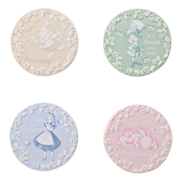 Set of 4 Disney Alice in Wonderland coasters