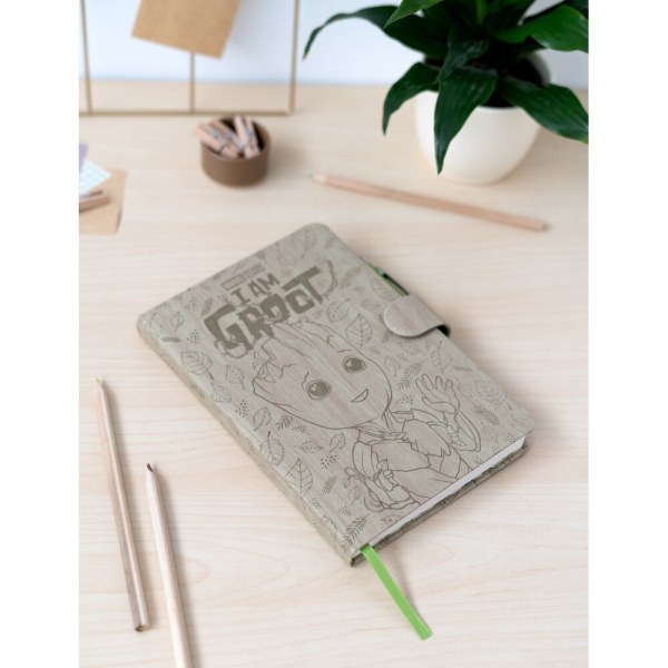 GROOT PREMIUM A5 NOTEBOOK WITH PROJECTOR PEN - MARVEL