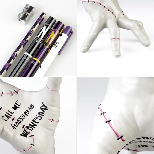THING PENCIL HOLDER WITH WRITING SET – WEDNESDAY