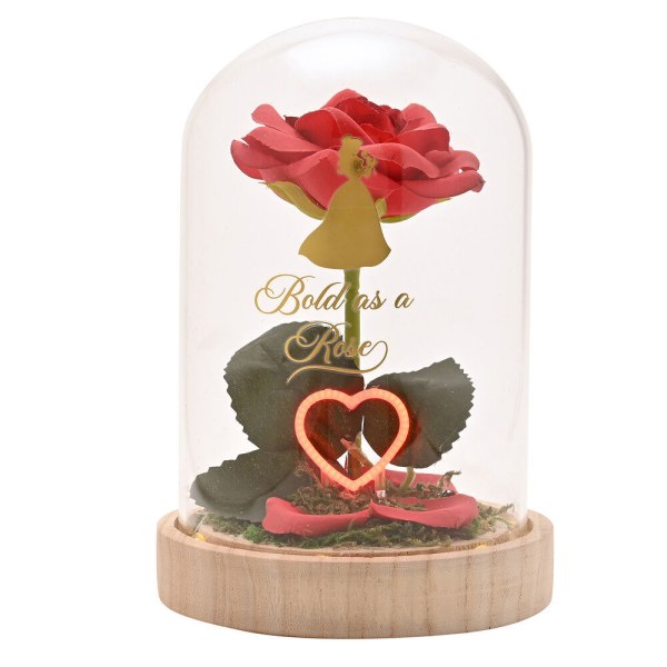 Belle luminous decorative bell jar - Disney Pastel Princess