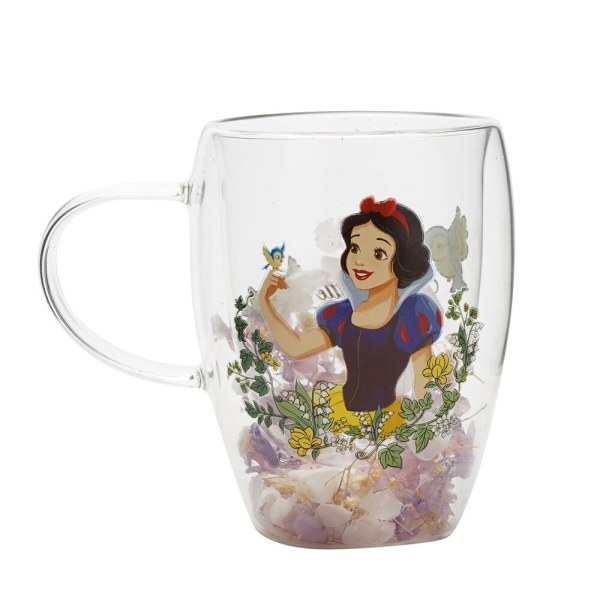 Snow White floral glass mug - Disney Pastel Princess