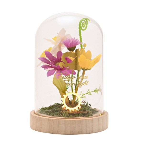 Illuminated decorative Rapunzel bell jar - Disney Pastel Princess