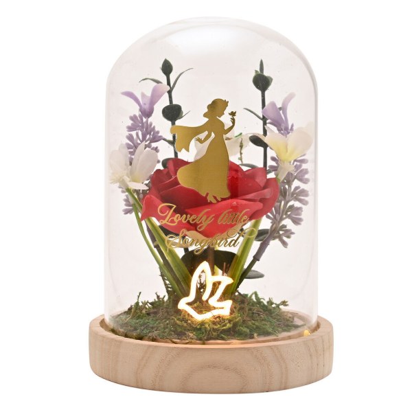 Decorative and illuminated Snow White bell jar - Disney Pastel Princess