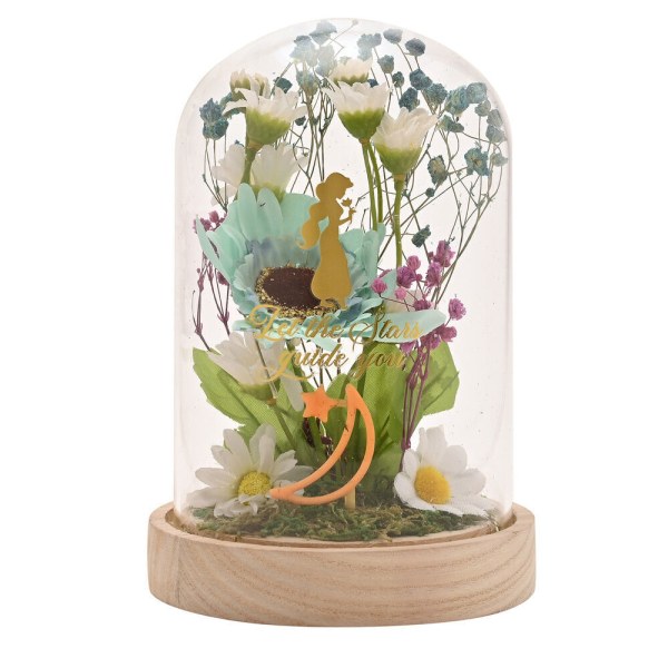 Jasmine illuminated decorative bell jar - Disney Pastel Princess