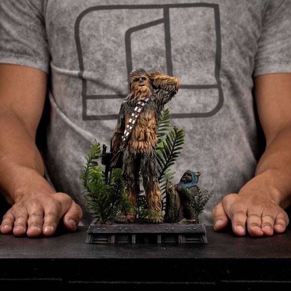 Art Scale Chewbacca and Tokkat 22 cm - Iron Studios Star Wars Episode VI