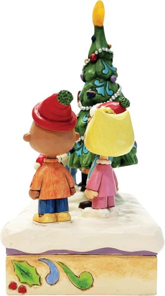 O Christmas Tree : Charlie Brown & Friends LED Musical Christmas Figurine - Peanuts