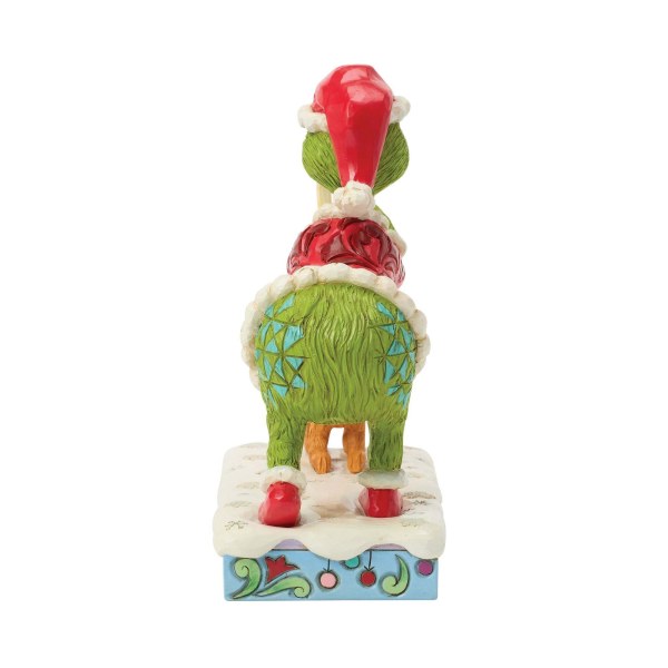 Grinch tying antlers - JIM SHORE GRINCH