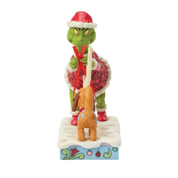 Grinch tying antlers - JIM SHORE GRINCH