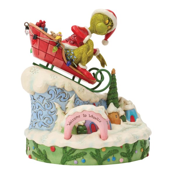 Grinch on a sled - JIM SHORE GRINCH