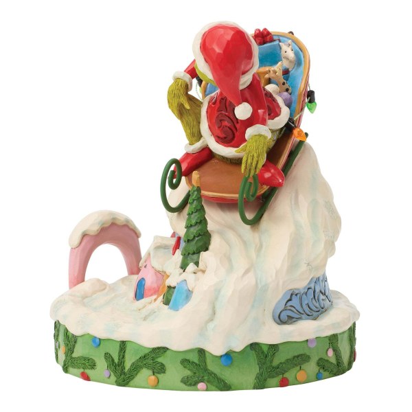 Grinch on a sled - JIM SHORE GRINCH
