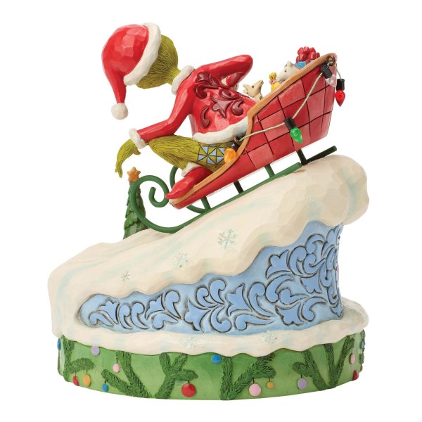 Grinch on a sled - JIM SHORE GRINCH
