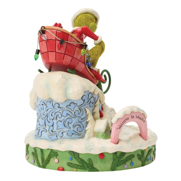 Grinch on a sled - JIM SHORE GRINCH
