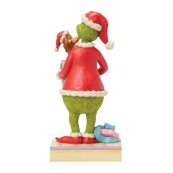 Grinch holding gift - JIM SHORE GRINCH