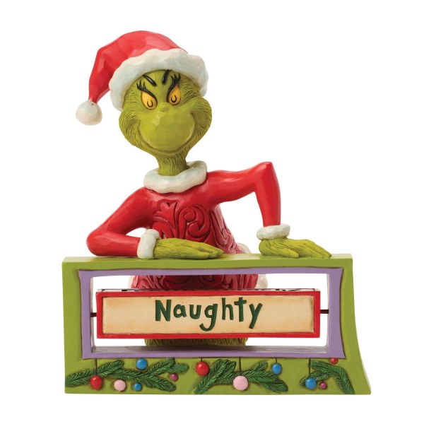 Grinch rotating sign - JIM SHORE GRINCH