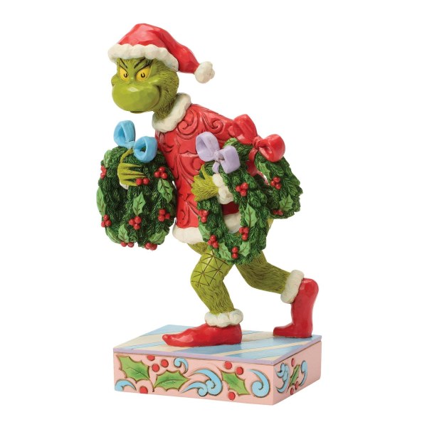 Grinch stealing wreaths - JIM SHORE GRINCH