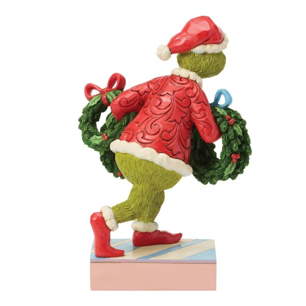 Grinch stealing wreaths - JIM SHORE GRINCH