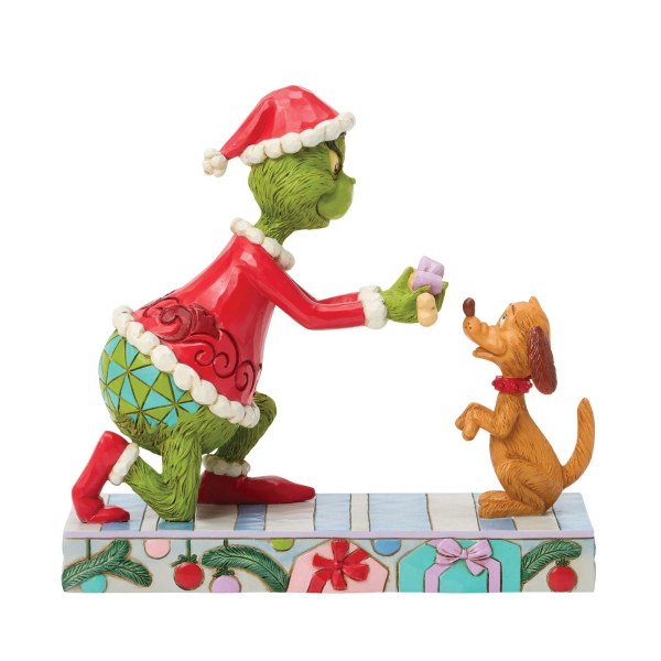 Grinch giving Max - JIM SHORE GRINCH