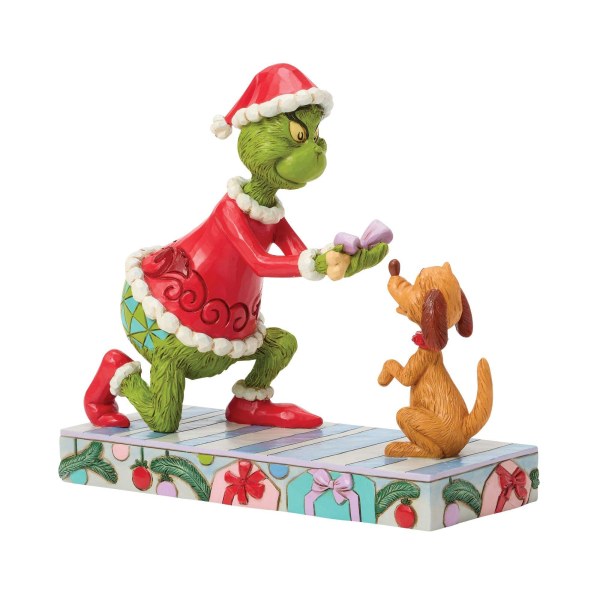 Grinch giving Max - JIM SHORE GRINCH
