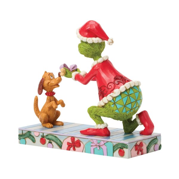 Grinch giving Max - JIM SHORE GRINCH