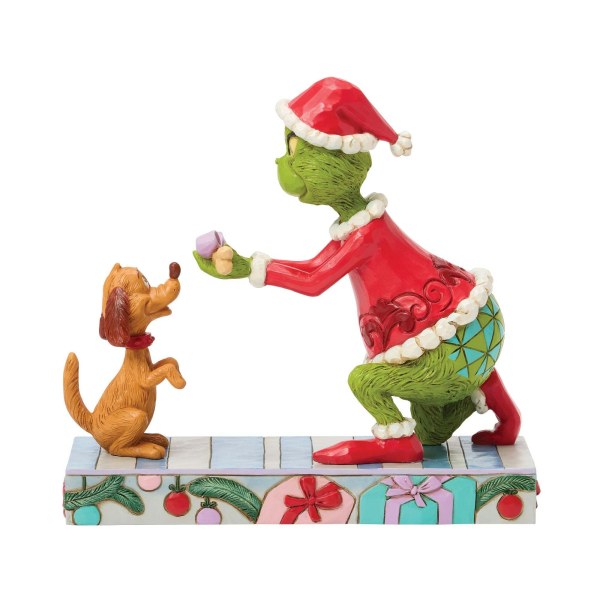 Grinch giving Max - JIM SHORE GRINCH