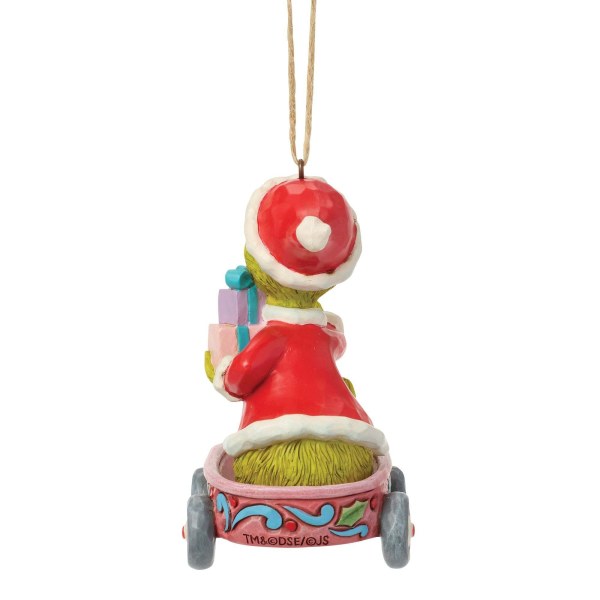 Grinch wagon hanging ornament - JIM SHORE GRINCH