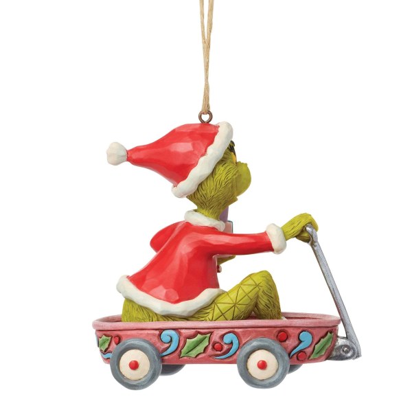 Grinch wagon hanging ornament - JIM SHORE GRINCH