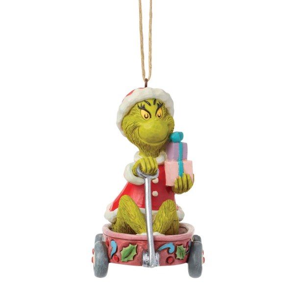 Grinch wagon hanging ornament - JIM SHORE GRINCH