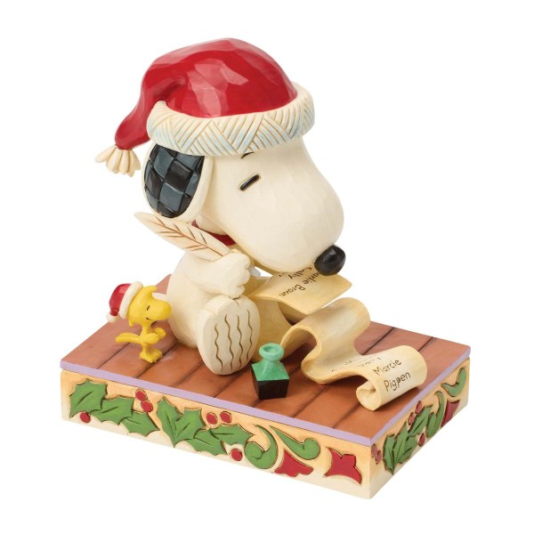 SNOOPY & WOODSTOCK WITH THEIR CHRISTMAS LIST - PEANUTS