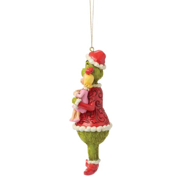 Ginch and Cindy lou sign hanging ornament - JIM SHORE GRINCH