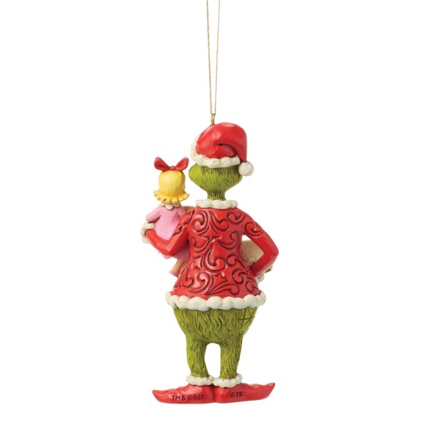 Ginch and Cindy lou sign hanging ornament - JIM SHORE GRINCH