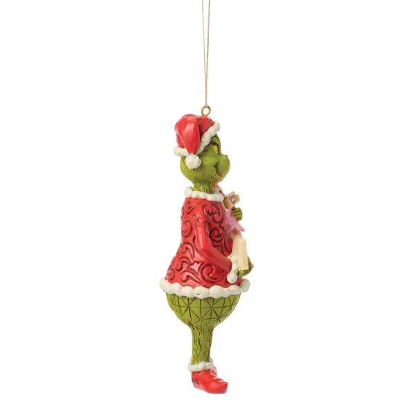 Ginch and Cindy lou sign hanging ornament - JIM SHORE GRINCH
