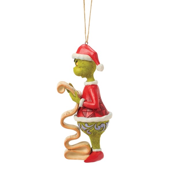 Grinch list hanging ornament - JIM SHORE GRINCH