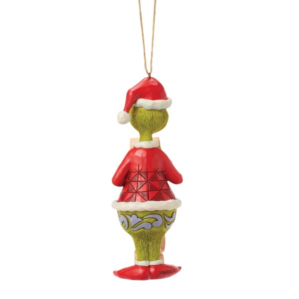 Grinch list hanging ornament - JIM SHORE GRINCH