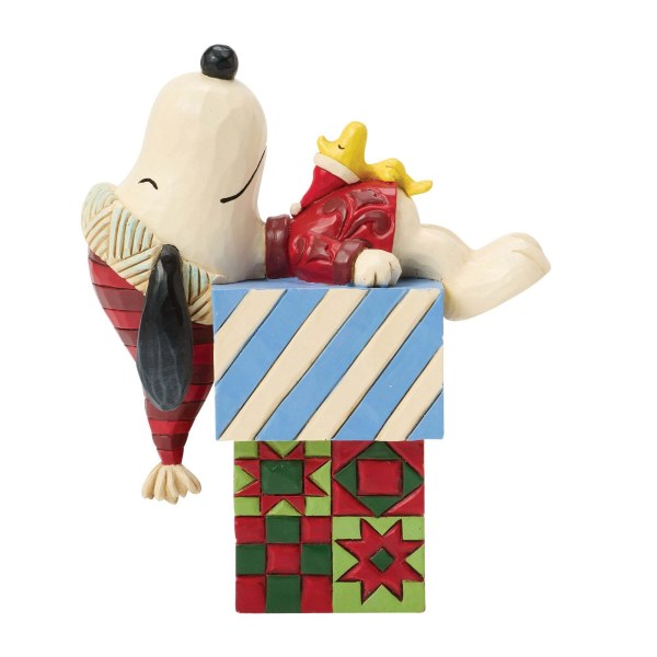 SNOOPY AND WOODSTOCK NAP ON PRESENTS - PEANUTS