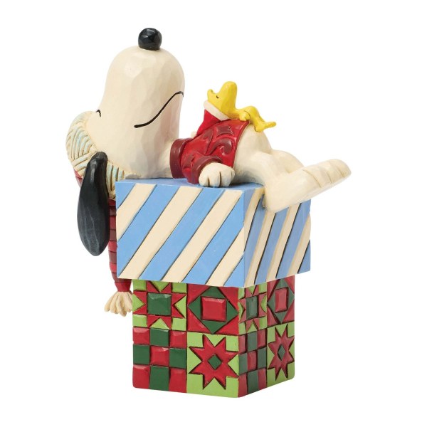 SNOOPY AND WOODSTOCK NAP ON PRESENTS - PEANUTS