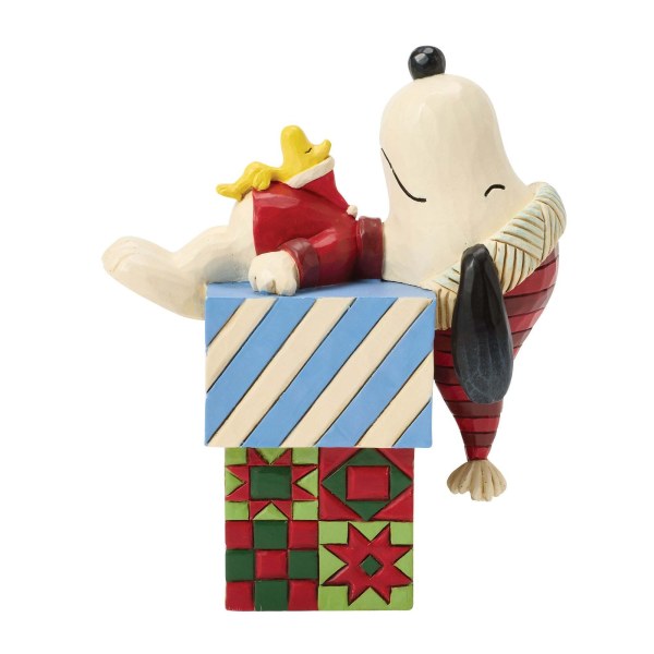 SNOOPY AND WOODSTOCK NAP ON PRESENTS - PEANUTS