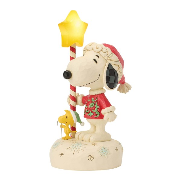 SNOOPY WITH LIGHT UP STAR STAFF - PEANUTS