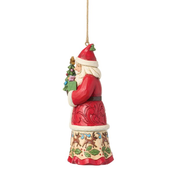 Santa with gifts hanging ornament - Heartwood Creek