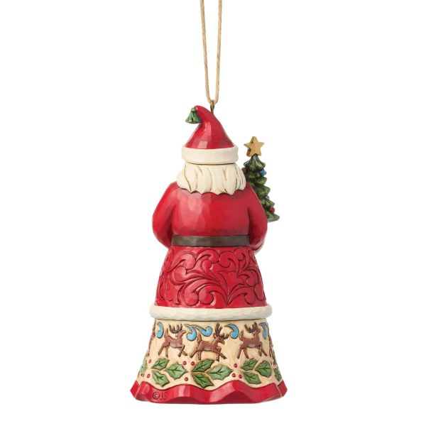 Santa with gifts hanging ornament - Heartwood Creek