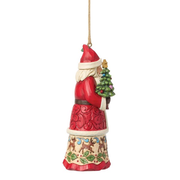 Santa with gifts hanging ornament - Heartwood Creek