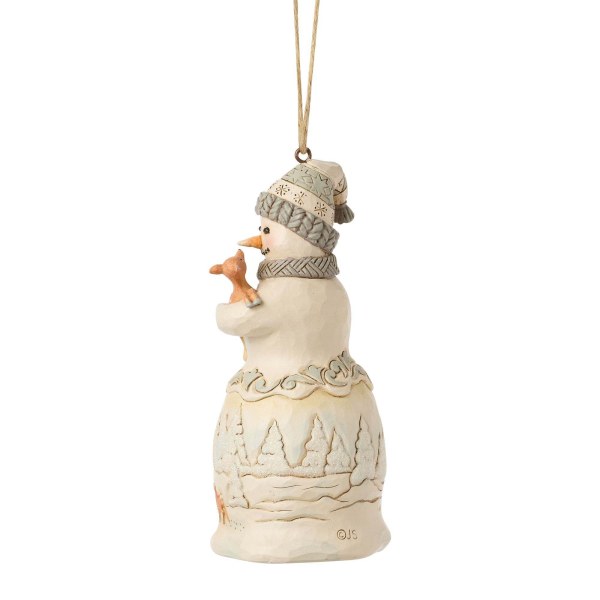 WhiteWoodland Snowman hanging ornament - Heartwood Creek