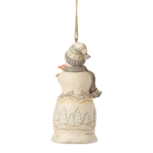 WhiteWoodland Snowman hanging ornament - Heartwood Creek